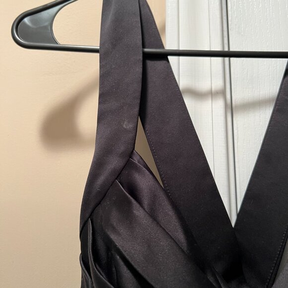 Calvin Klein Black Dress Evening Gown Women's Size 10P - Picture 8 of 10